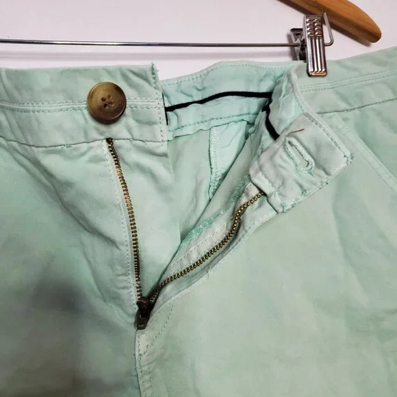American Eagle Outfitters Womens Stretch Mint Green Chino Shorts Size 18 - Picture 5 of 9
